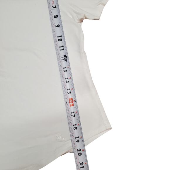 Burberry White T-Shirt w/ Nova Check Pattern Details - Size Medium - Picture 8 of 9